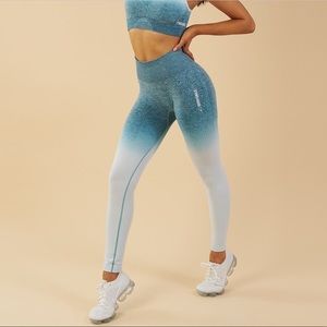 Gymshark Ombré blue leggings! NWOT size Small